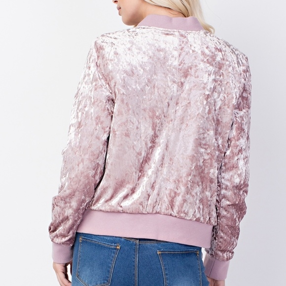 Ashley By 26 International Mauve Velvet Jacket - Picture 6 of 7